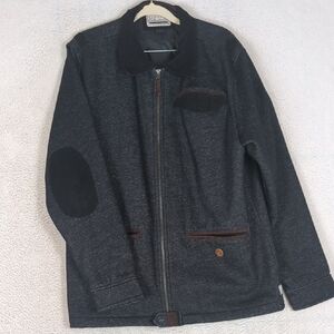 Billabong‎ Garage Collection Men's Gray Elbow Patch Jacket Size L